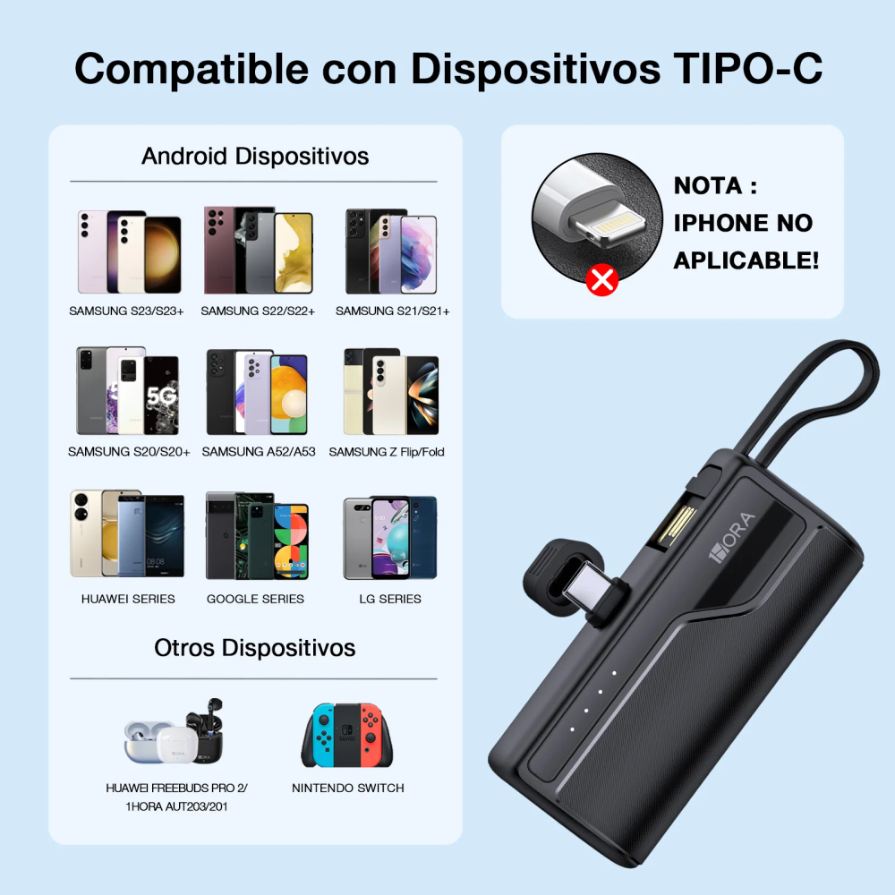 🔋 Power Bank Express | Carga rápida